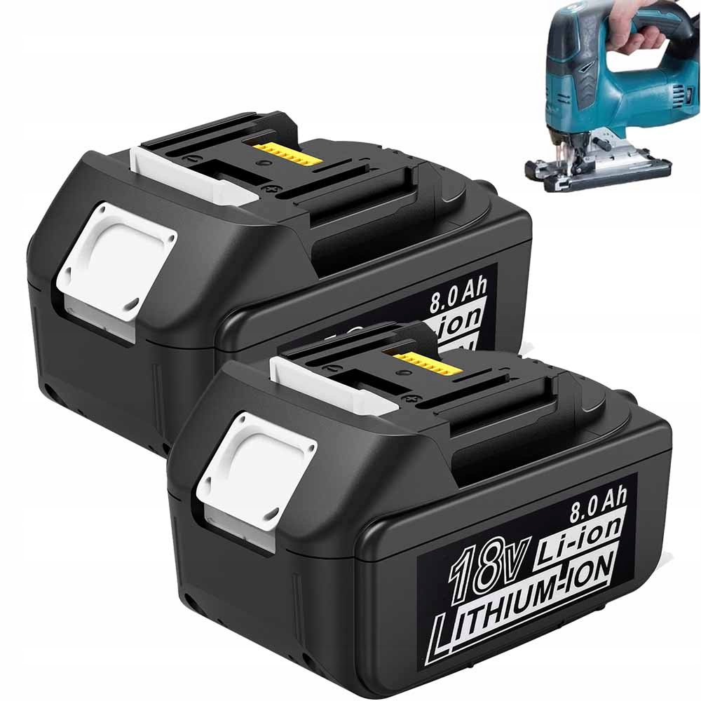 2SZT Akumulator Bateria 18V 8,0Ah BL1860B z Wskaź