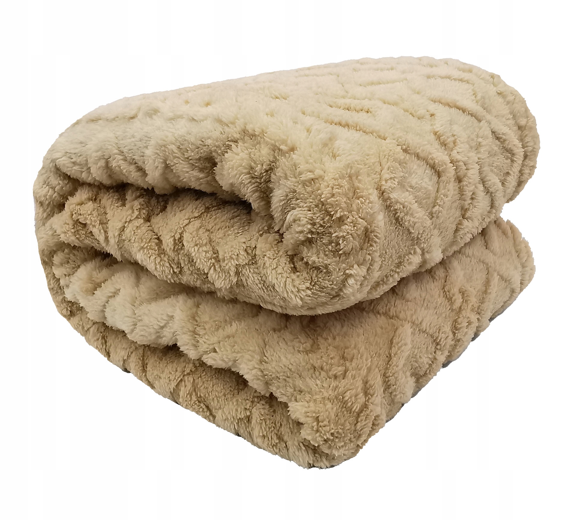 GRUBY CIEPŁY KOC SKANDYNAWSKI PLED NARZUTA NA ŁÓŻKO KANAPĘ 150x200 BEŻ Marka KONTRAST