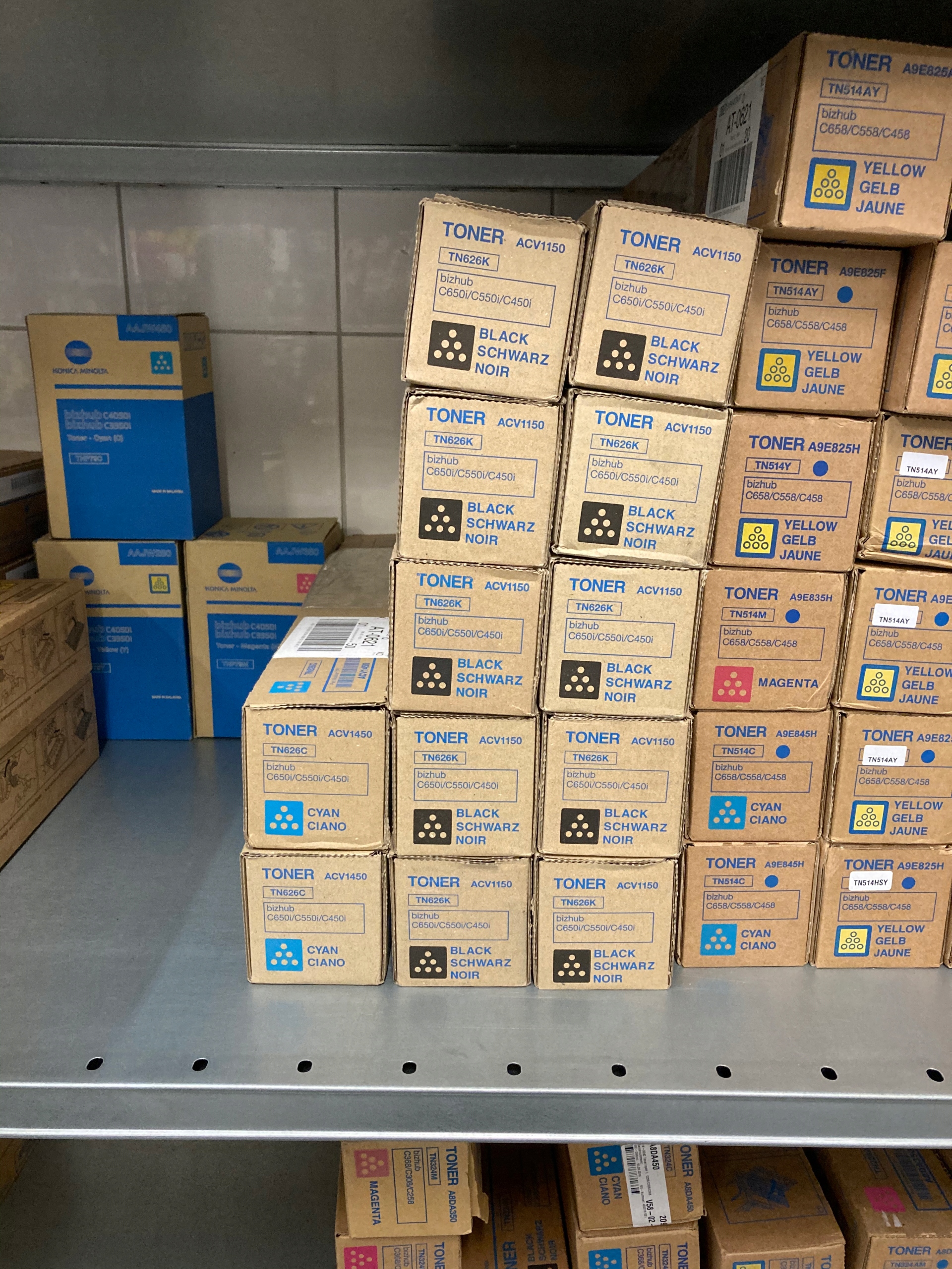 Toner Konica Minolta Tn 626 Cyan ACV1450 Originál pre Bh C450i