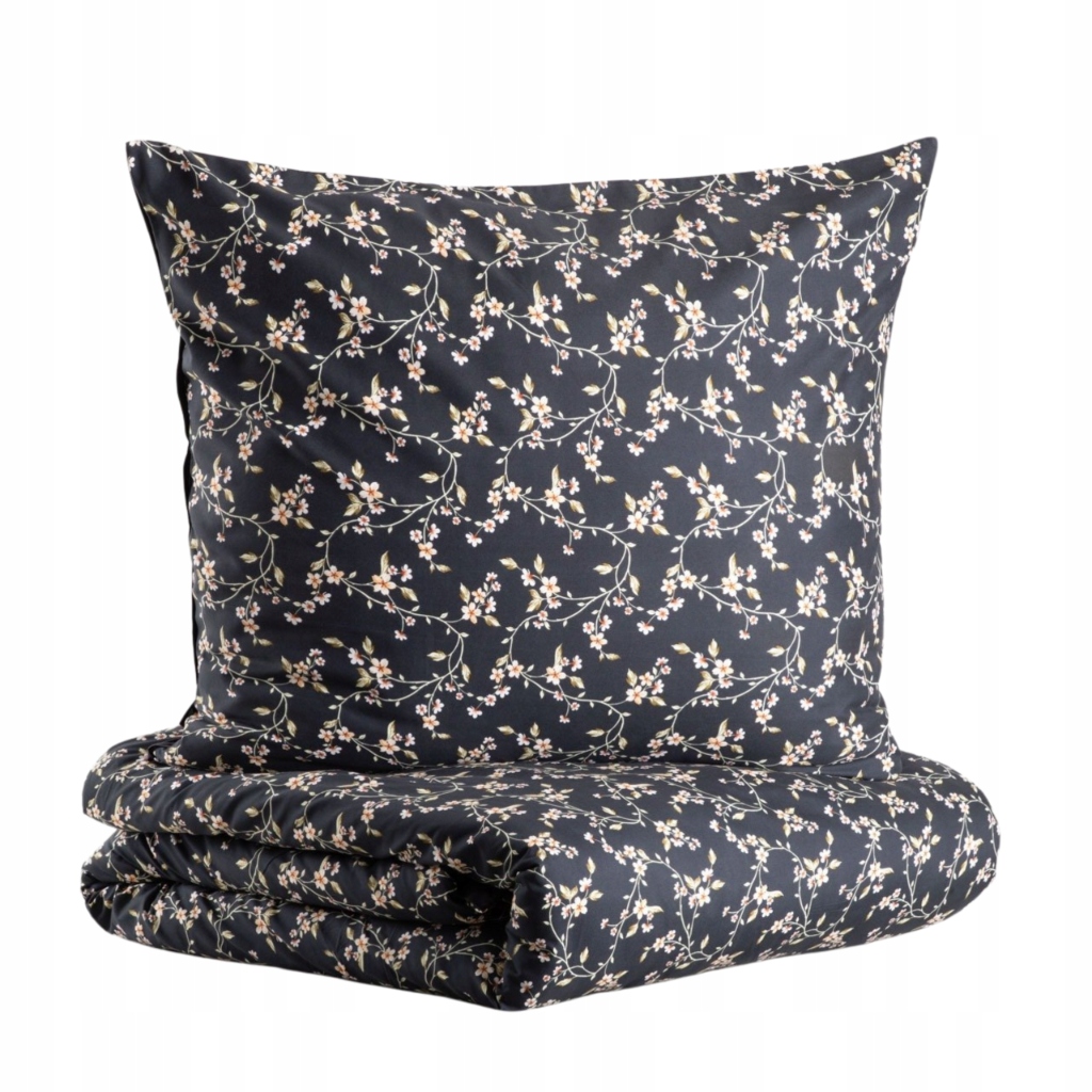 Pościel Adriana z mikrofibry z kwiatowym wzorem 140x200 1*70x80 cm Homla