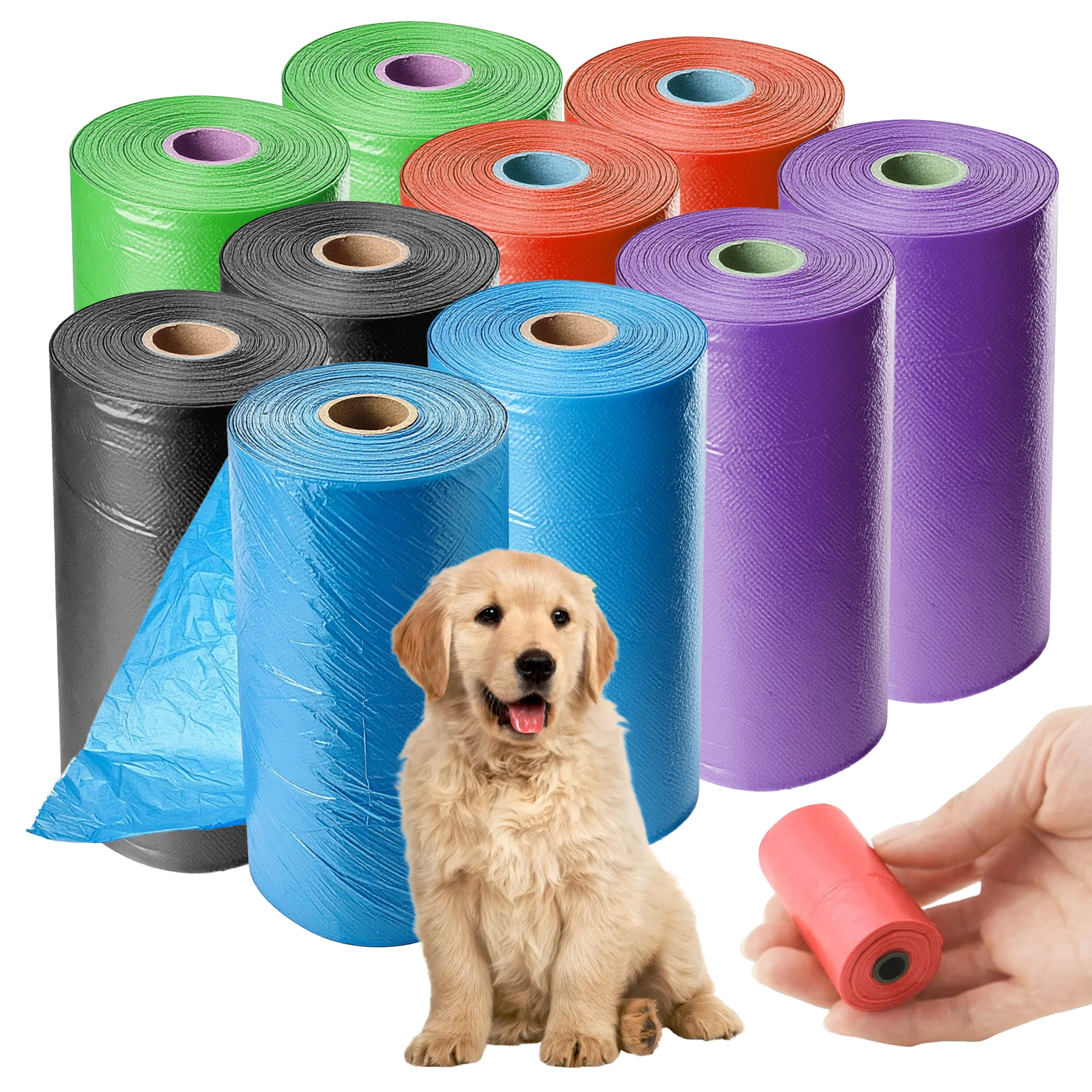 Levně Sáčky Na Psí Exkrementy 1500KS Pevné Sáčky Pro Psa Sáčky Hovínka 100 Kusů