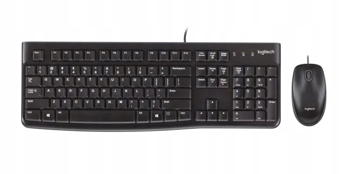 Zestaw przewodowy klawiatura mysz Logitech Desktop MK120 Usb