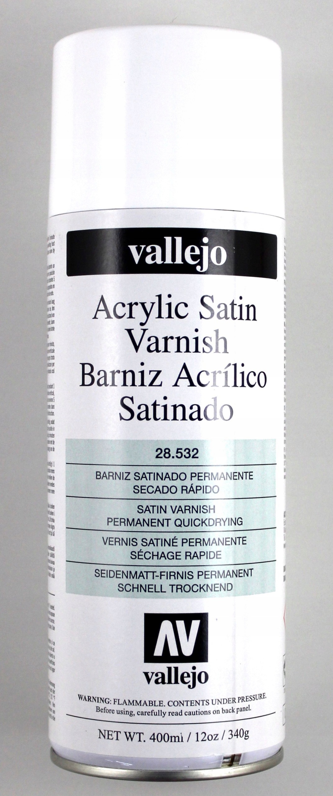 Vallejo Lak Sprej Polomatný 400 ML 28532 [modelářství]