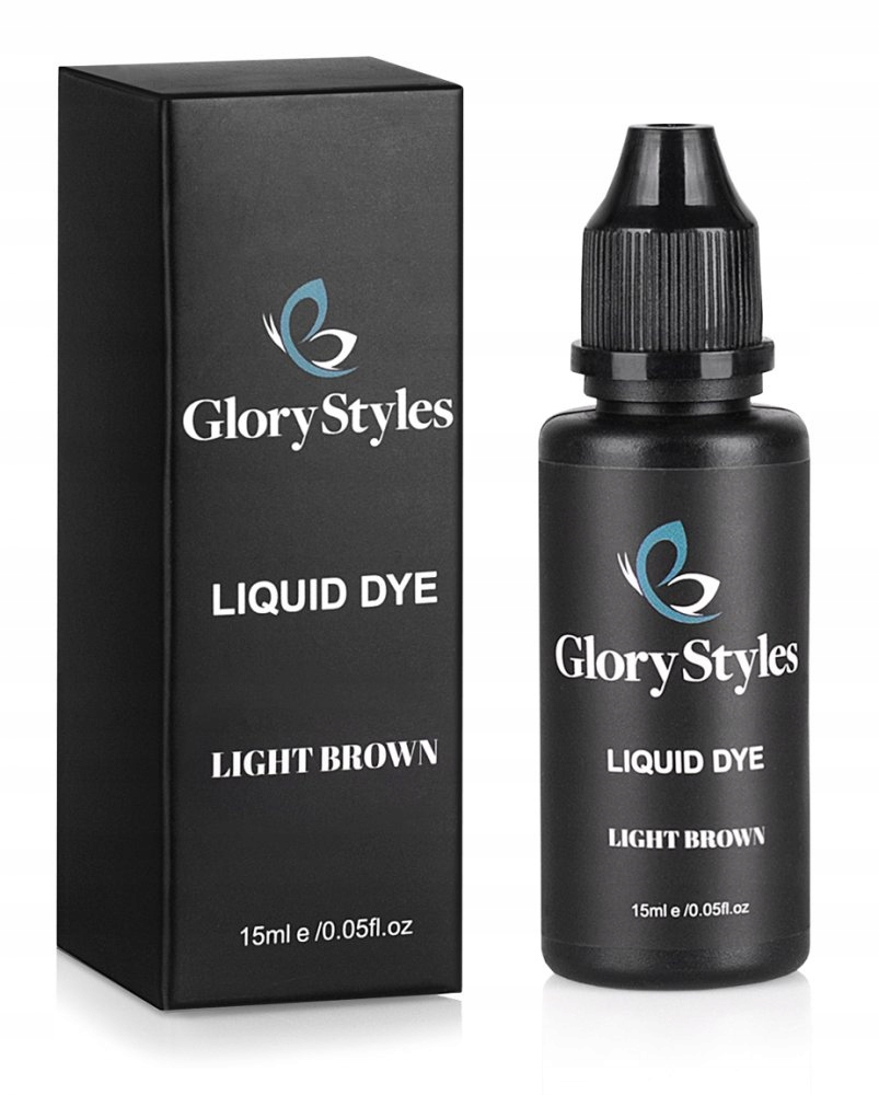GloryStyles Barva na obočí a řasy 15 ml světle hnědá