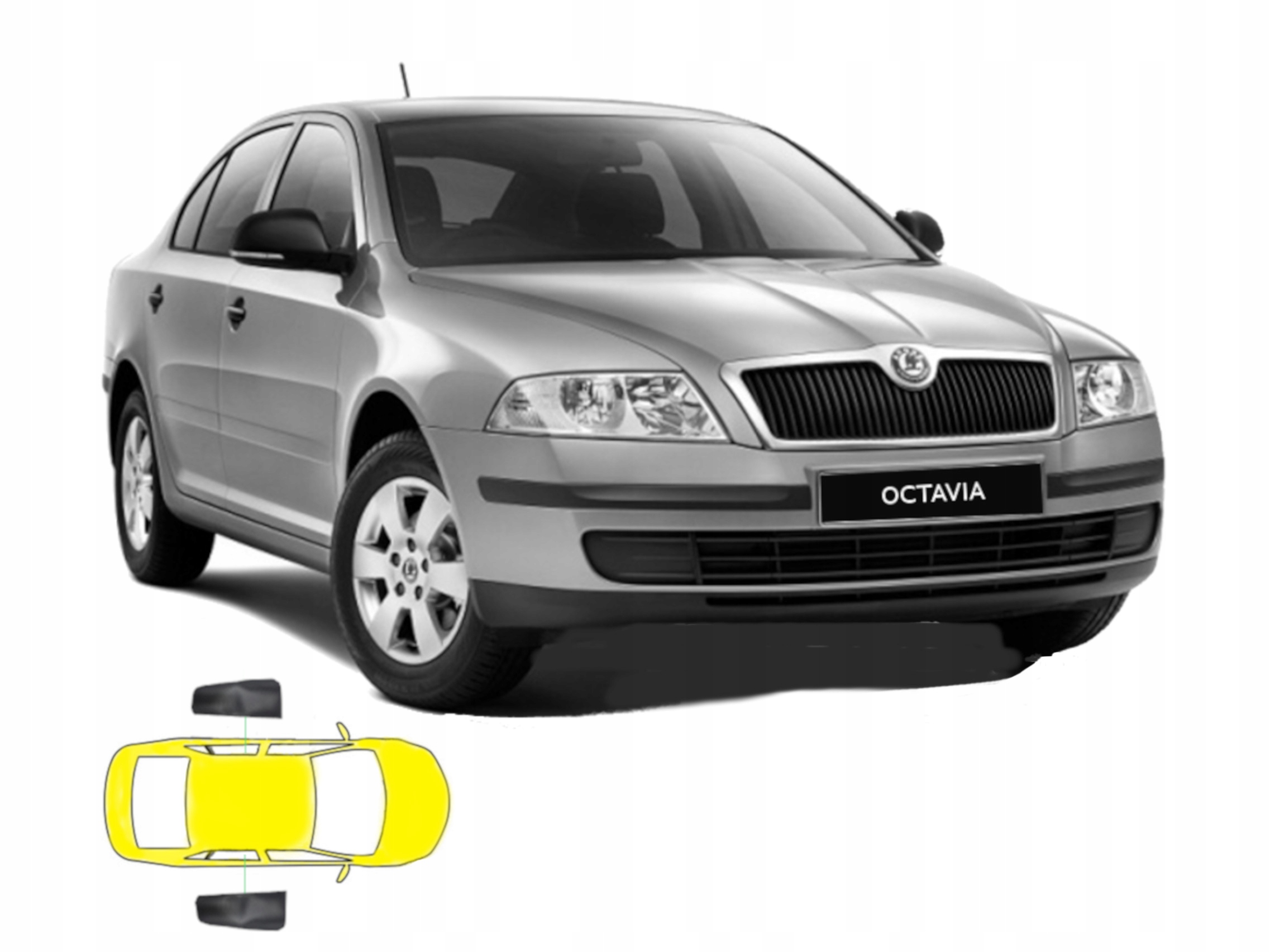 Záclony určené pro Škoda Octavia II liftback