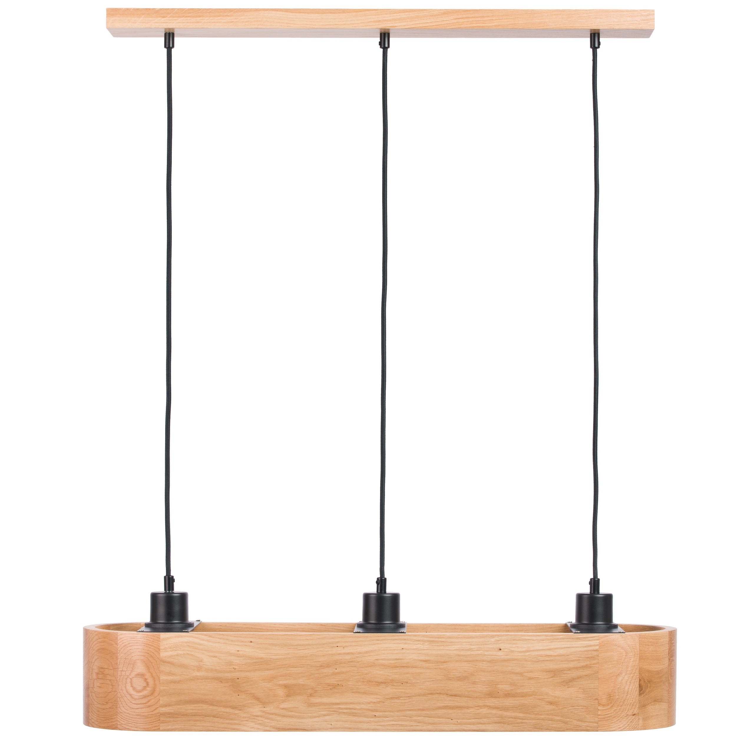 Lampa wisząca owalna Antilia żyrandol Dąb 700mm do salonu kuchni Stylowa