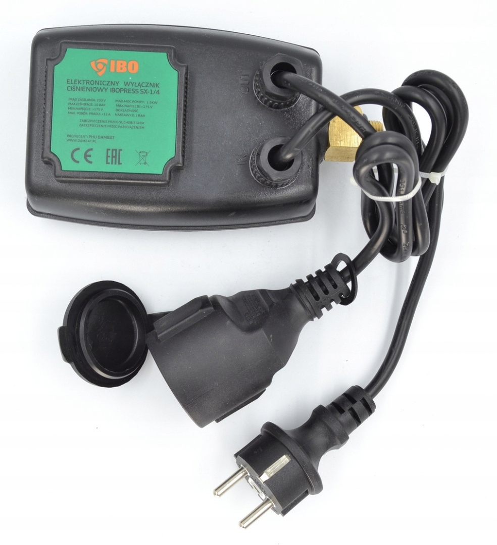 ELEKTRONICZNY STEROWNIK WYŁĄCZNIK CIŚNIENIOWY SUCHOBIEG IBOPRESS SX IBO Kod producenta BG-IBOPRESS-SX