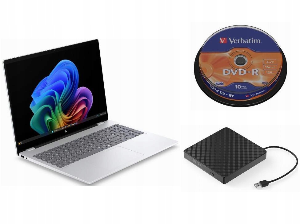 Laptop Hp Windows 11 Pro Intel Core Ultra 7 Zewnętrzny Napęd DVD 10 P