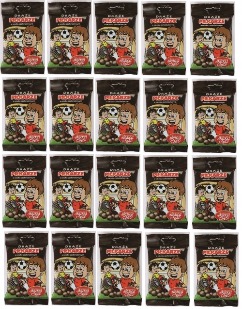 Levně 20x 70g Skawa Fotbalisté čokoládové dražé Karton