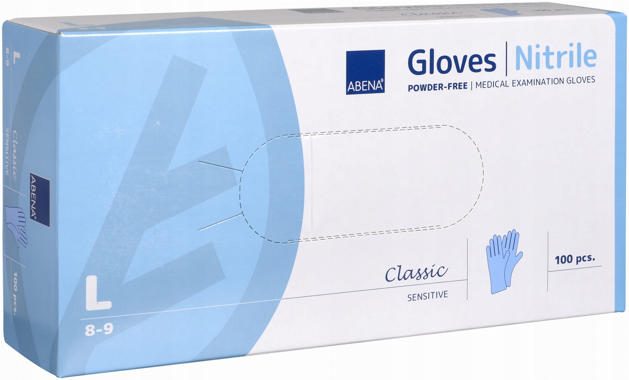 

Rękawice Abena nitrylowe niebieskie L 100 szt.