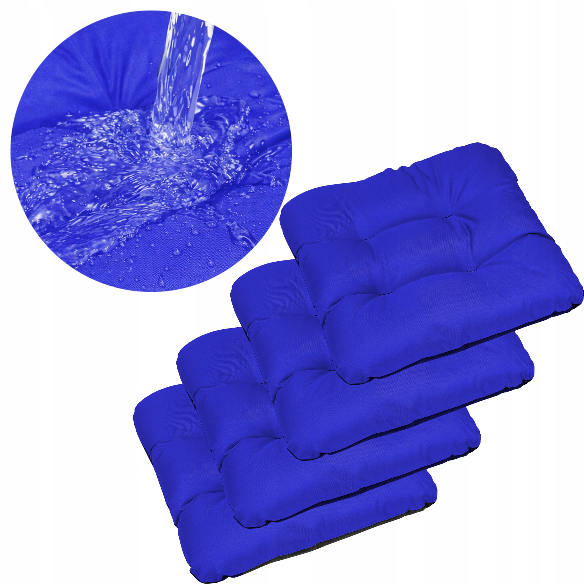 Polštář polštář sedák podložka na zahradní židli 45x45 chrpa 4ks