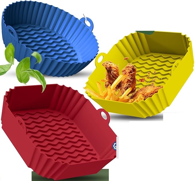 3X Silikonová Forma 3,7 L Airfryer, Možnost Mytí V Myčce Bez Použití Bpa