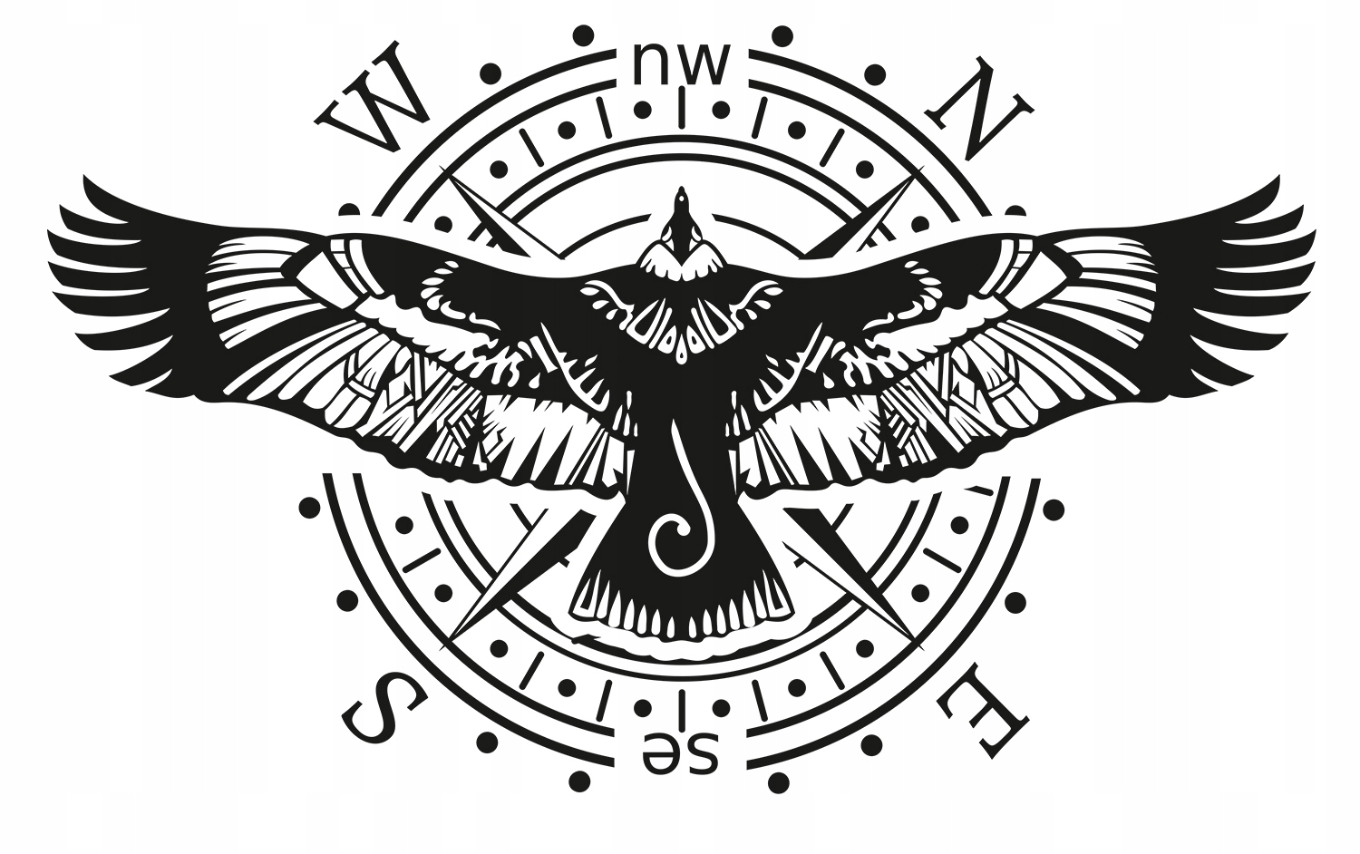 NAKLEJKI NA SAMOCHOD CONDOR ROZA KOMPAS 99x60cm Manufacturer catalog number MG799