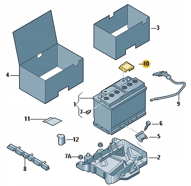 NAKŁADKA ZAŚLEPKA KLEMY AKUMULATORA 5Q0971813 Producent części Skoda OE