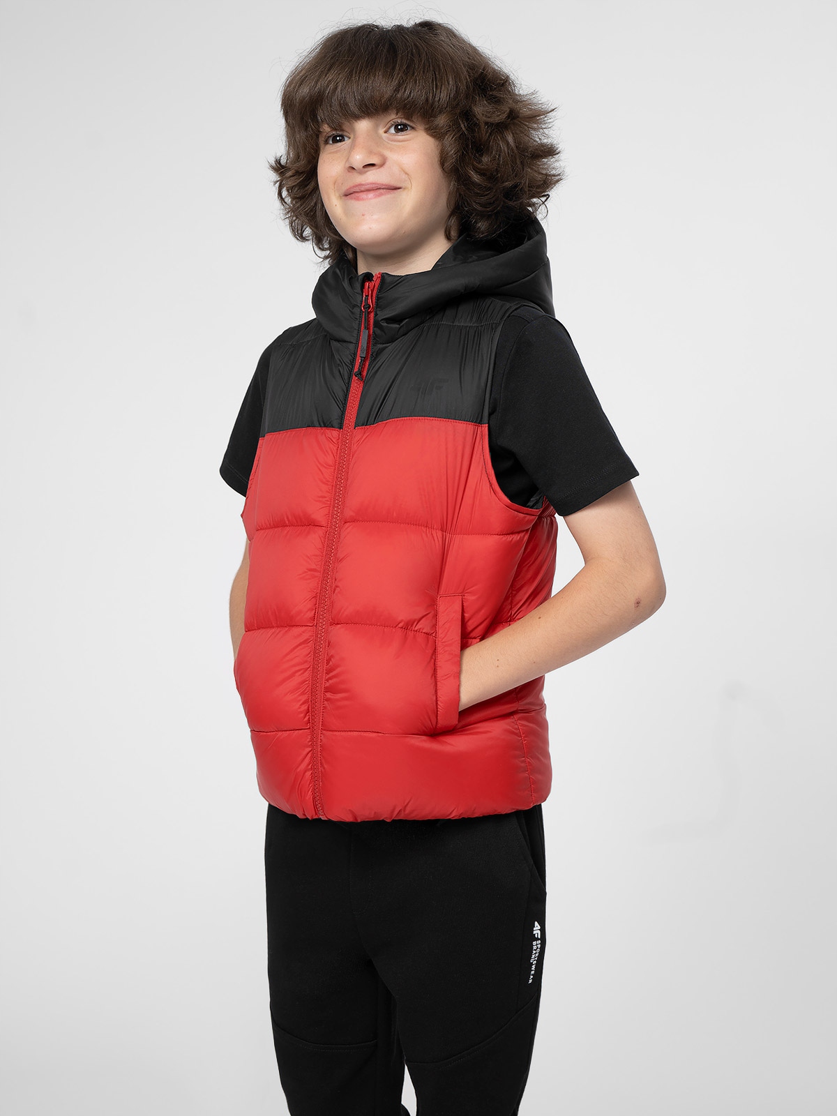 BEZRĘKAWNIK PUCHOWY kamizelka 4F TDJAM079 140 Marka 4F