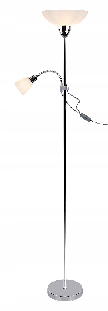 Rabalux Diana 4059 Chromovaná stojaca lampa s lampou na čítanie