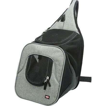 Levně Nylonový batoh Savina klokanka 30x26x33cm černo-šedý (max. 10kg)