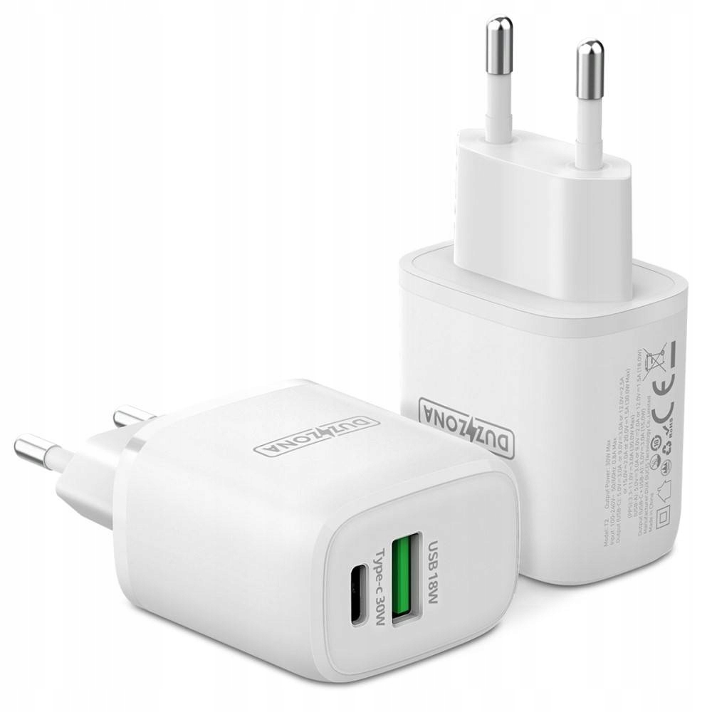 

Duzzona Ładowarka Sieciowa Usb-c Usb 30W Pd Qc 4.0