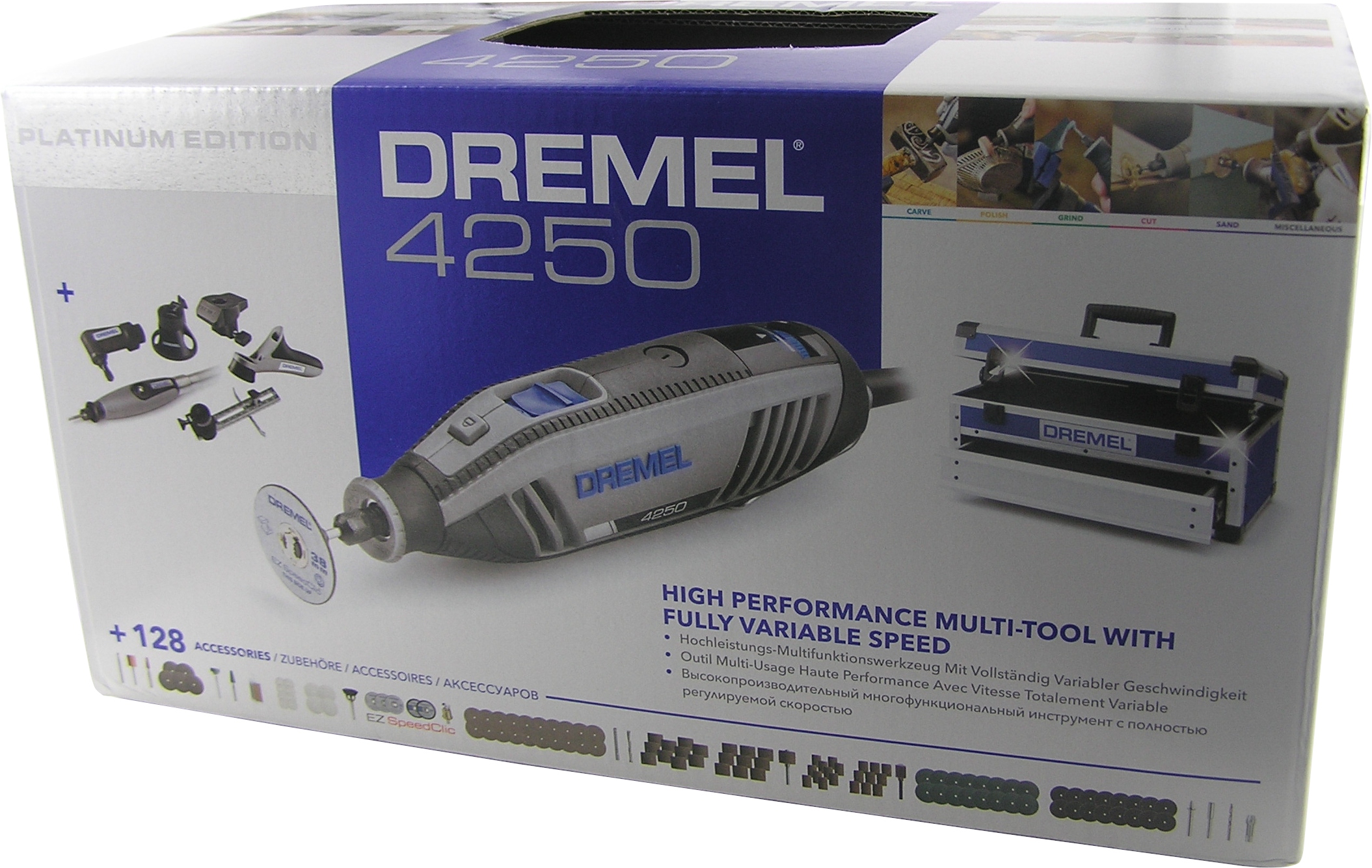 

Szlifierka Dremel 4250 4250-6/128 Platinum Walizka