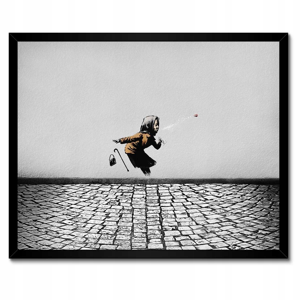 Plakáty v rámu 50x40 Banksy Kýchající babička