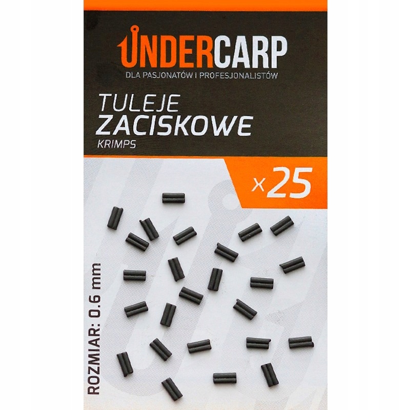 Tuleje Zaciskowe Do Przyponów Karpiowych Undercarp Krimps 0.6mm 25szt.