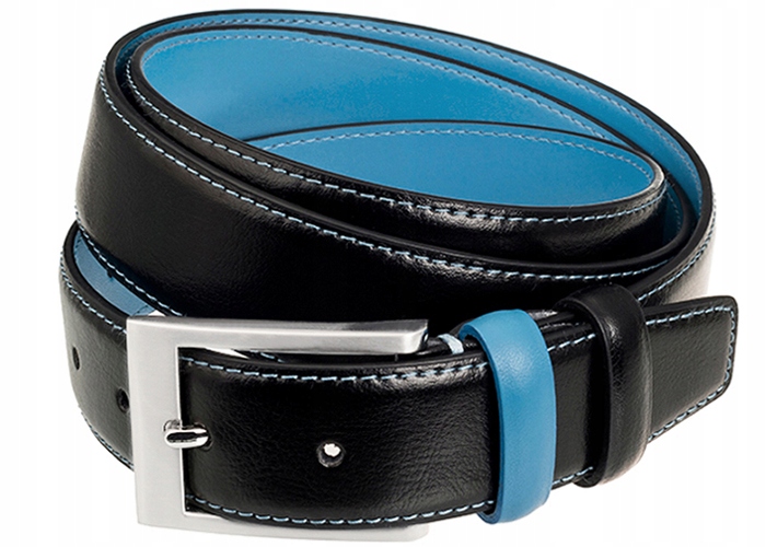 

Skórzany Pasek Skóra Szeroki do Spodni Jeans P6 95