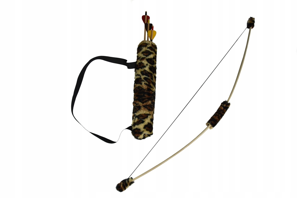 

Łuk futerko kołczan tuba 3 strz. 4-8lat panterka