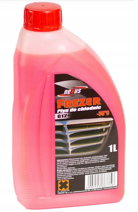 

Różowy Płyn Do Chłodnic Red Kolor 1L G12+