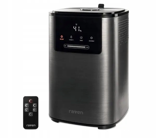 Nawilżacz ultradźwiękowy Raven EN008 Higrostat 4L Jonizacja 20m2 350ml/h