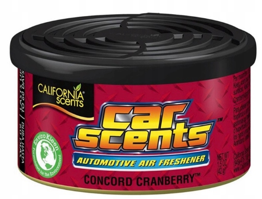CALIFORNIA CAR SCENTS zapach Cranberry -Żurawina Rodzaj żele