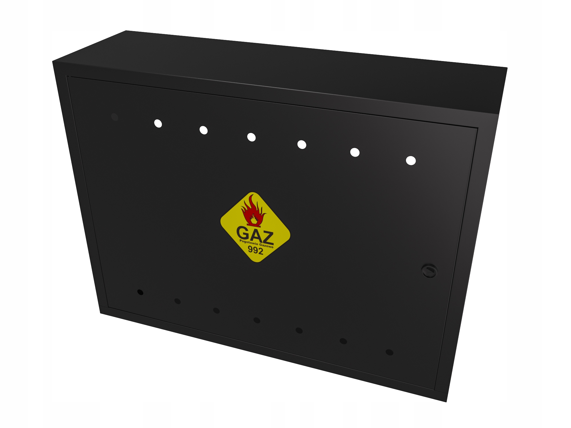 Plynová Skříňka 60x80x25 Černá Se Zády