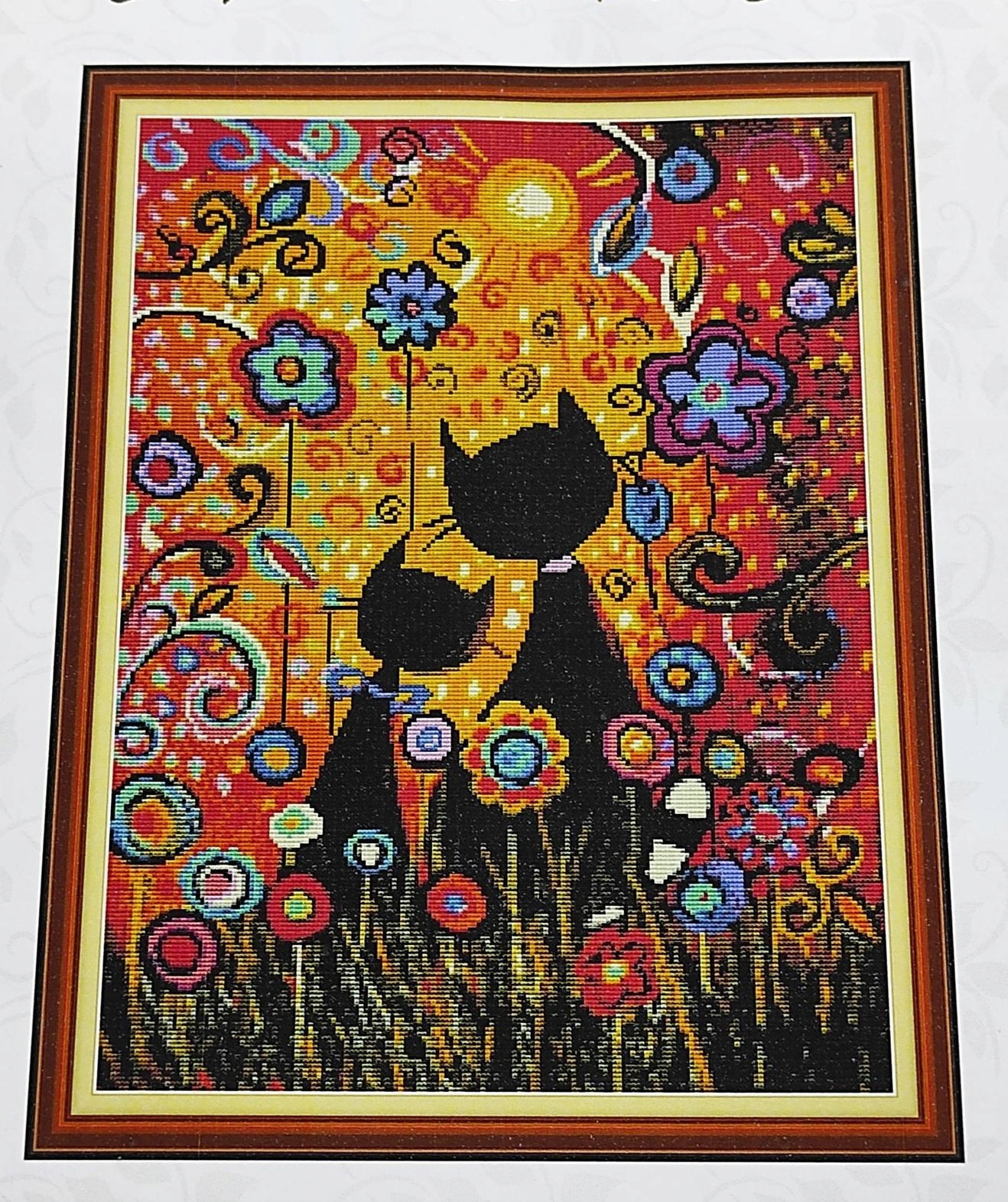 Křížková výšivka počítaná sada (kanva, mulina)