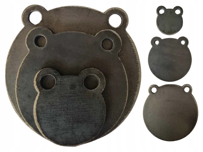 Set Střelecký terč Gong ocel s235 10 mm fi 150, 200, 250