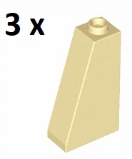 

Lego Tan Slope 75 st 2x1x3 4460b 3szt