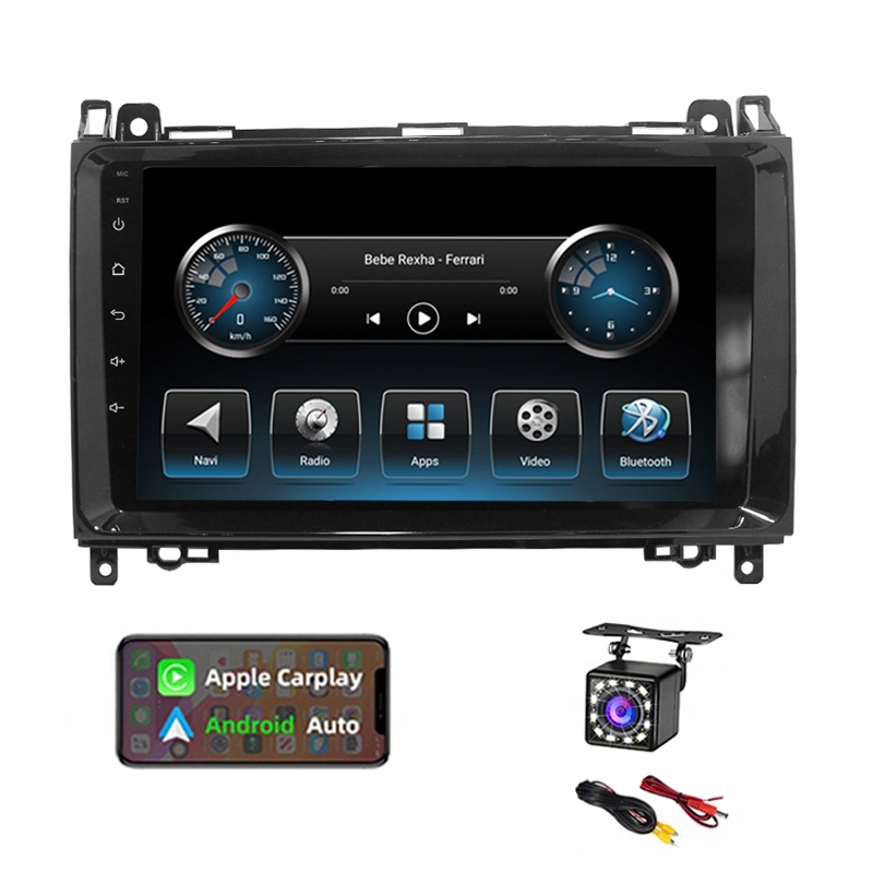 Rádio 2DIN Android Mercedes B200 2GB 64GB 2008-2011