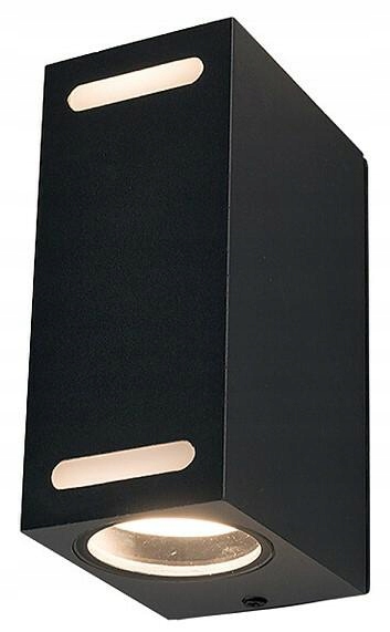 Nástěnné svítidlo do pokoje domu Venkovní nástěnná lampa Assos Černá 2xGU10 IP54