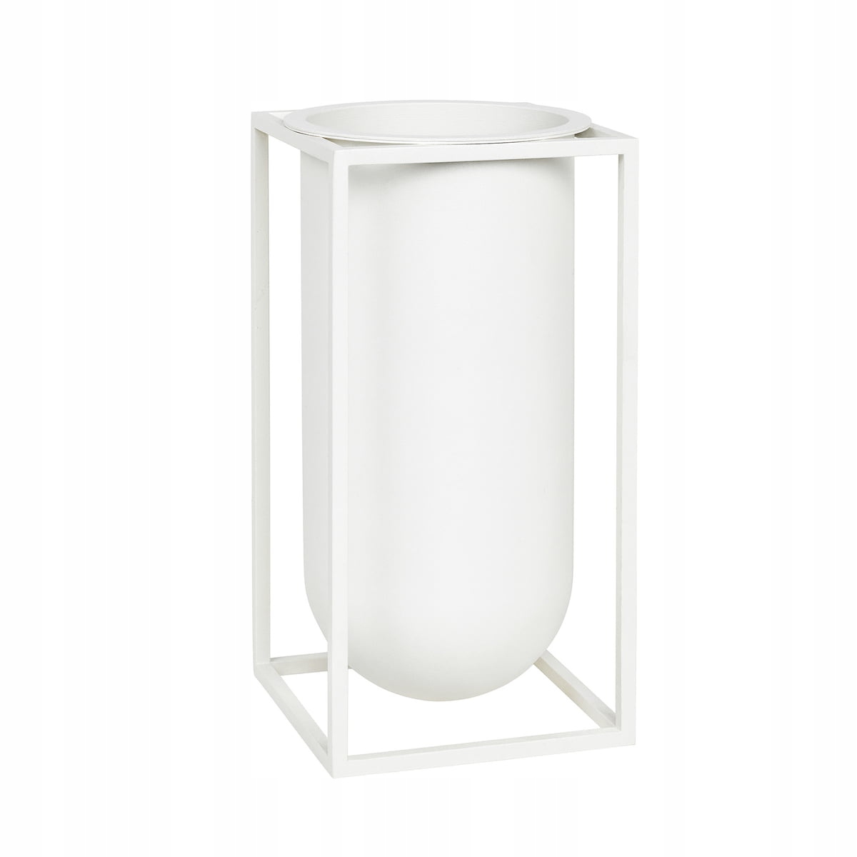 od Lassen Kubus Lolo Váza pre kvety 24 cm biela