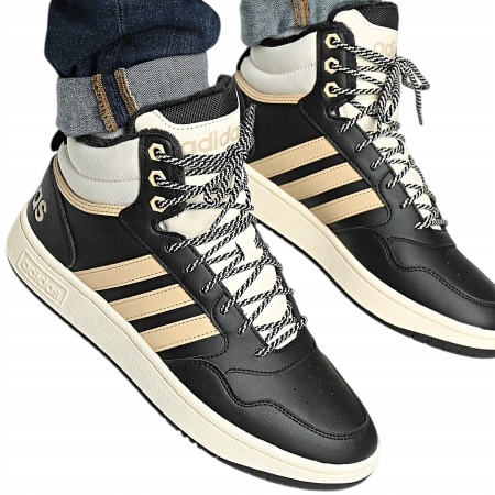 Boty Adidas Hoops 3.0 MID Pánské vysoké zimní zateplené tenisky na zimu