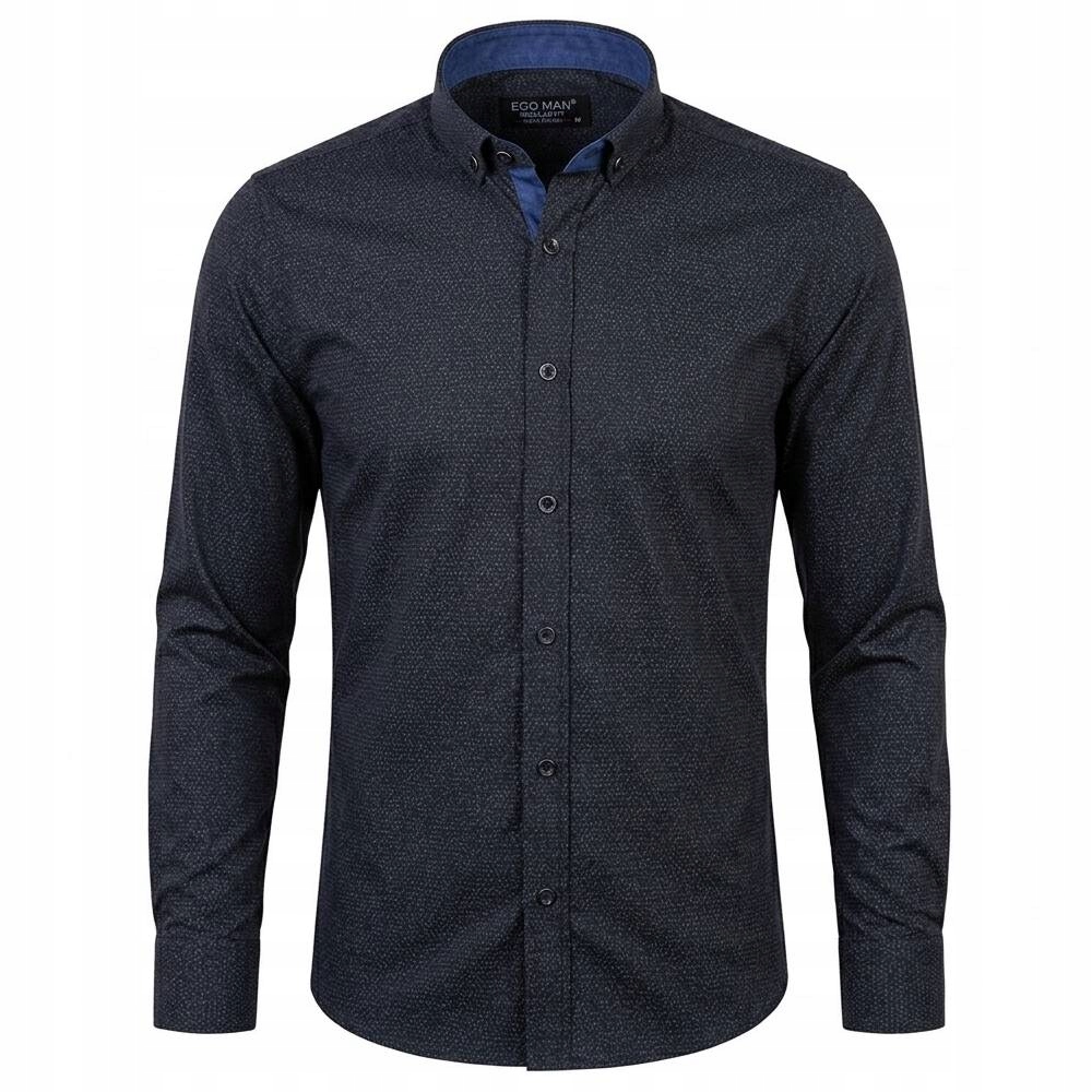 Ego Man košile pánská EGR-500-2 regular fit L černá