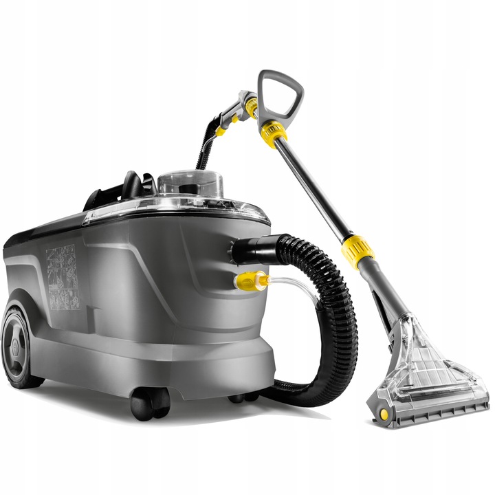 Odkurzacz piorący KARCHER PUZZI 10/1 Pro+ zestaw do prania tapicerki Konstrukcja schowek na akcesoria