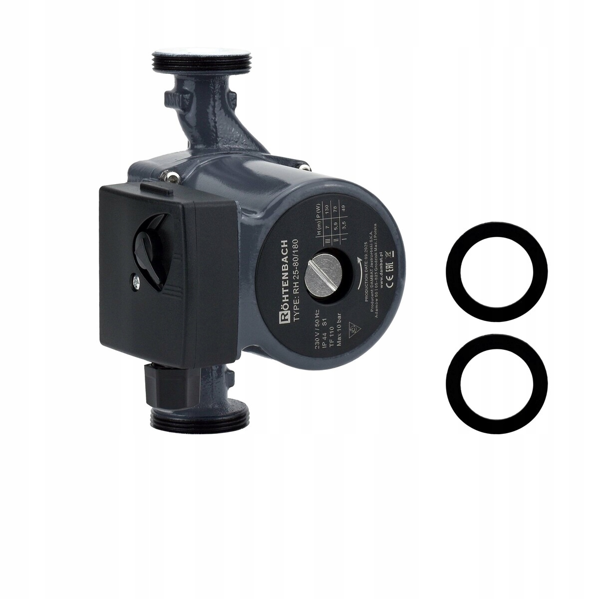 Cirkulačná obehová pumpa Rohtenbach Rh 25-80/180