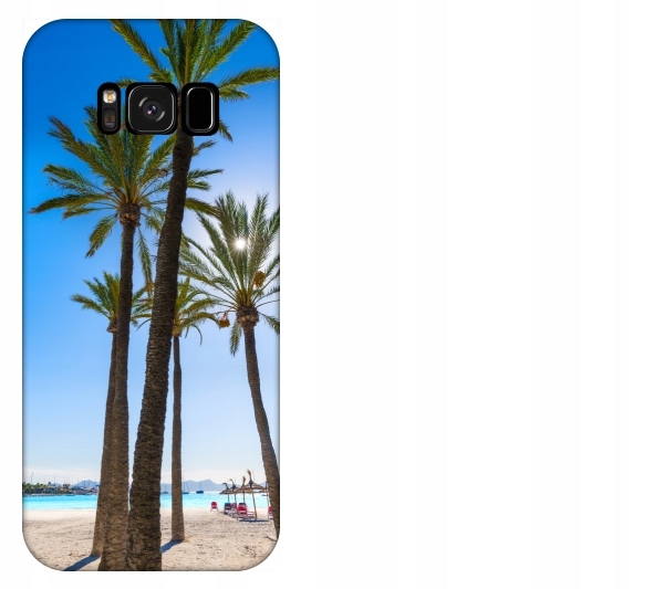 

Etui pokrowiec Samsung Galaxy S8 Palmy plaża wakac