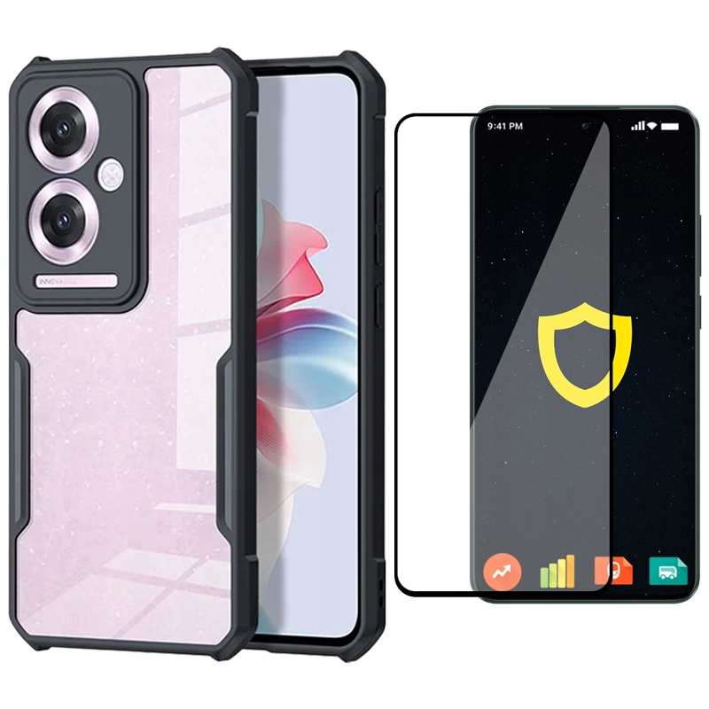 Фото - Чохол OPPO Etui Pokrowiec Case Obudowa Spacecase Beetle Do  Reno 11 F 5G Szkło 