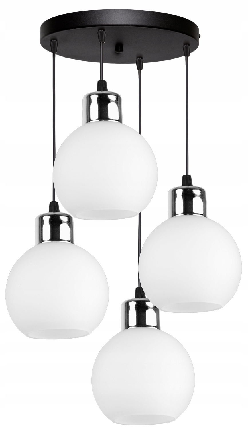 

Szklana Lampa Wisząca Sufitowa Żyrandol Kule Led