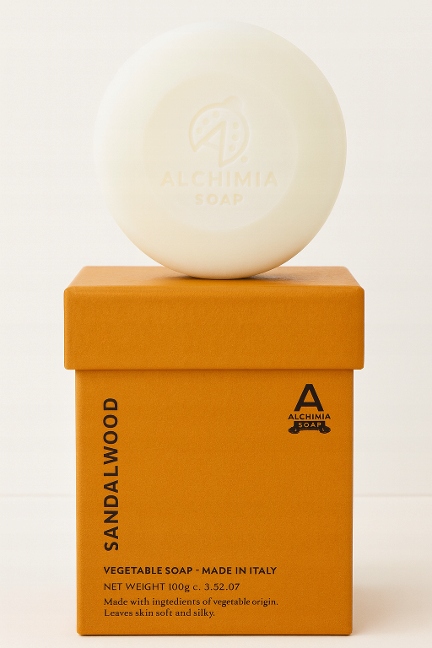 Sada italských rostlinných mýdel 3× 150 g Sandalwood