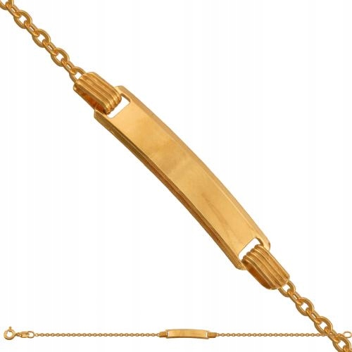 Náramek ze zlata ryzosti 585, elegantní dárek pro dívku k Vánocům