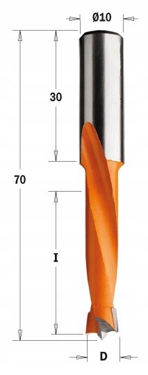 Vrták neprůchozí dlouhý Np Hw D=12,7 I=35L=70 S=10x30 Cmt 311.127.12
