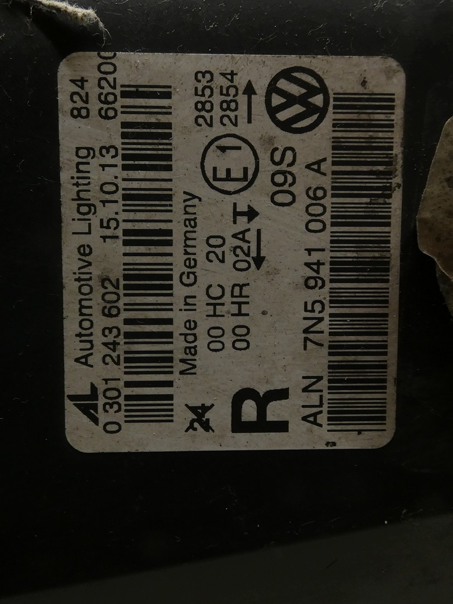 light REFLEKTOR right front right front SEAT ALHAMBRA II 7N5 7N5941006A