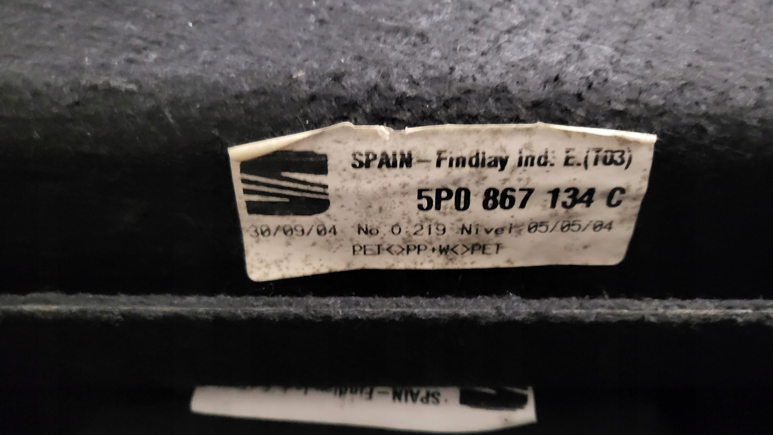 SEAT ALTEA POLKA BAGAZNIKA 5P0867134C Producent części SEAT OE