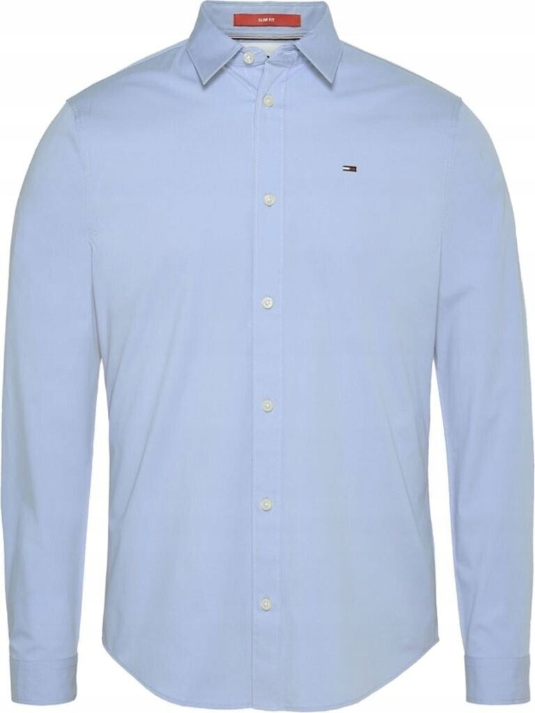 Pánská košile Tommy Jeans Tjm Original Stretch Slim Fit S Bavlna Lavender